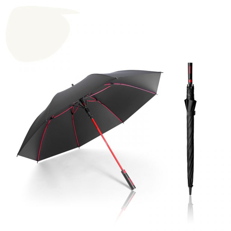 Black Glue UV Protection Long Handle Straight Golf Umbrella umbrella