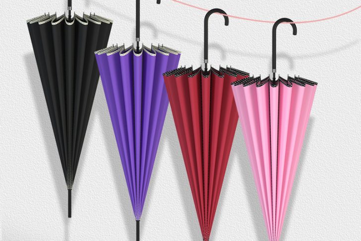 16k Long Handle Straight Rod Bridal Wedding Outdoor Umbrella (1)