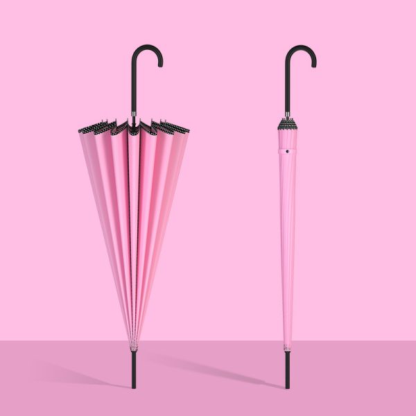 16k Long Handle Straight Rod Bridal Wedding Outdoor Umbrella (5)