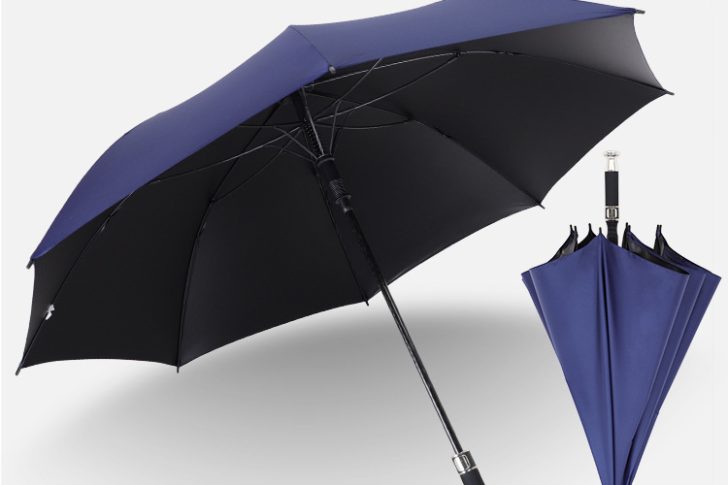 All Fiber Long Handle Automatic Control Golf Umbrella (1)