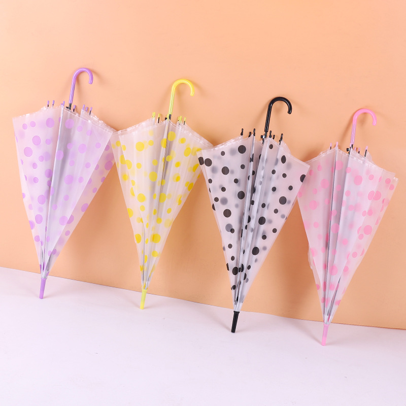 Automatic Straight Long Handle Transparent Umbrella (1)