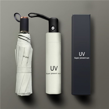 Automatic folding umbrella white