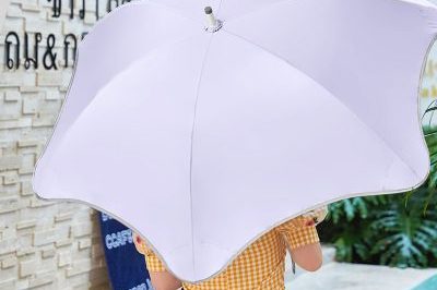 Creative Rounded Flower-Shaped Long Handle Straight Umbrella (5)