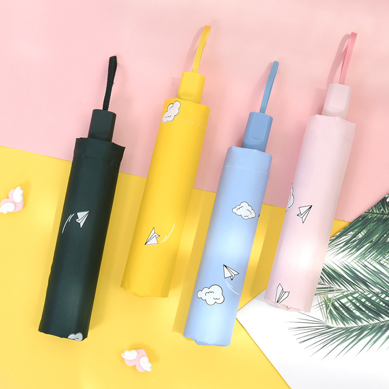 Customized Wholesale Women’s Sun Protection Folding Umbrella (1)