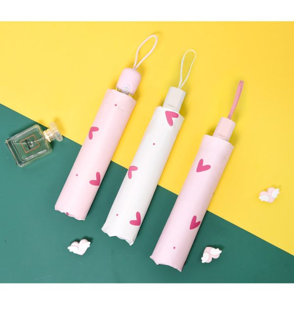 Customized Wholesale Women’s Sun Protection Folding Umbrella (7)