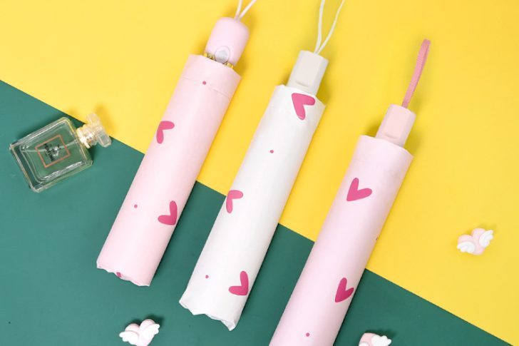 Customized Wholesale Women’s Sun Protection Folding Umbrella (7)