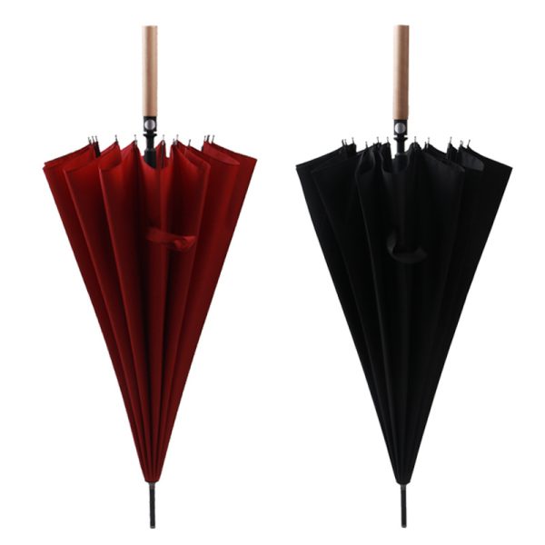 Japanese Long Handle Wooden Curved Golf Umbrella (7)