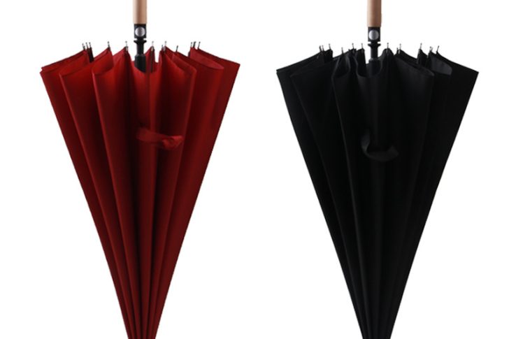 Japanese Long Handle Wooden Curved Golf Umbrella (7)