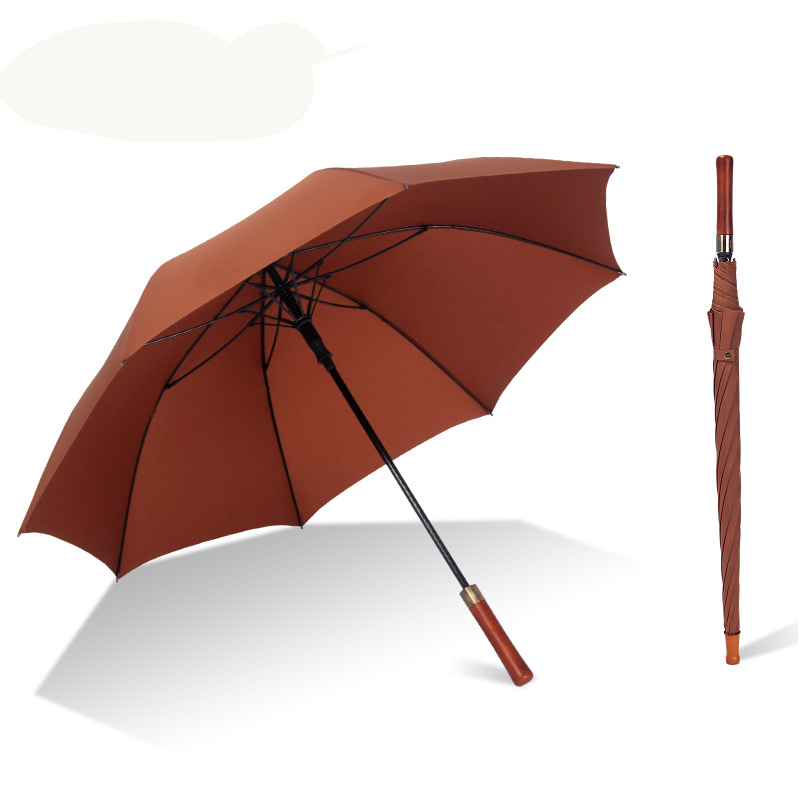 New Style Solid Wood Large Double Golf Umbrella (3)