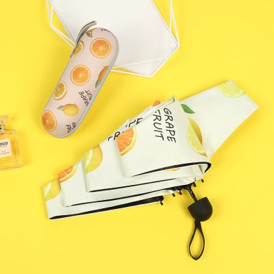 Small And Portable Customizable Sunny Rain Fruit Umbrella (4)