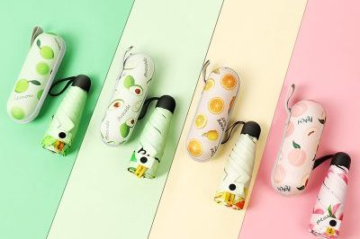 Small And Portable Customizable Sunny Rain Fruit Umbrella (6)