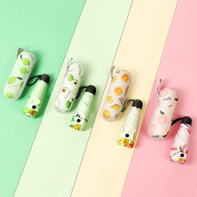 Small And Portable Customizable Sunny Rain Fruit Umbrella (6)