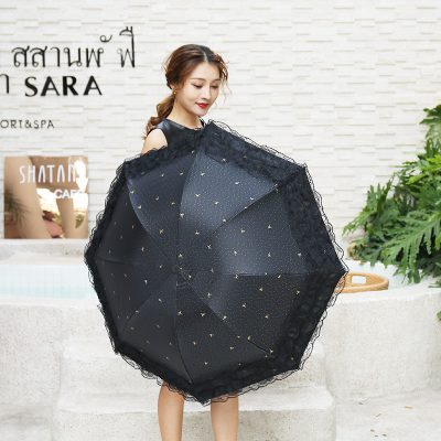 Spot Wholesale Thick Vinyl Sunscreen Umbrellas For Ladies (6)