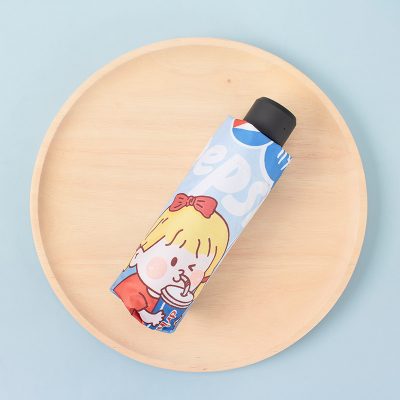 Tri-Fold Manual Vinyl Sunscreen Umbrella (5)